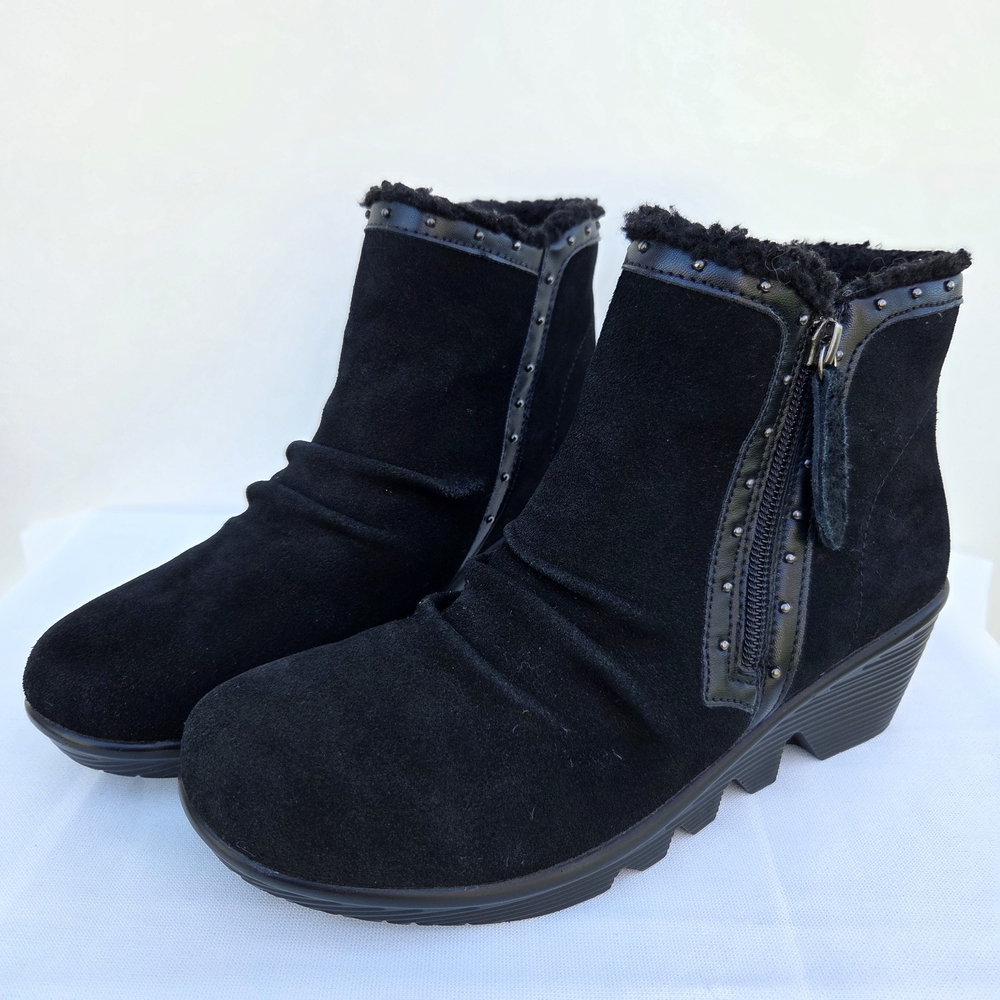 Skechers Jumper Studded Sherpa Trim Bootie Size-7